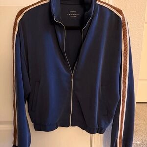 Oysho Blue Zip-Up Hoodie